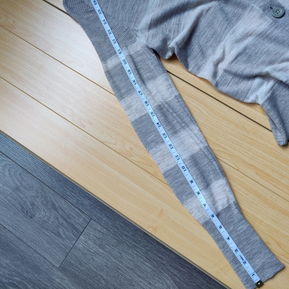 LOFT Stripe Long Casual Spring Cardigan in Brown - Picture 7 of 8